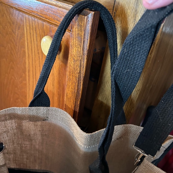 Beach Please Women's Tote Bag - Black & Tan - Picture 5 of 7